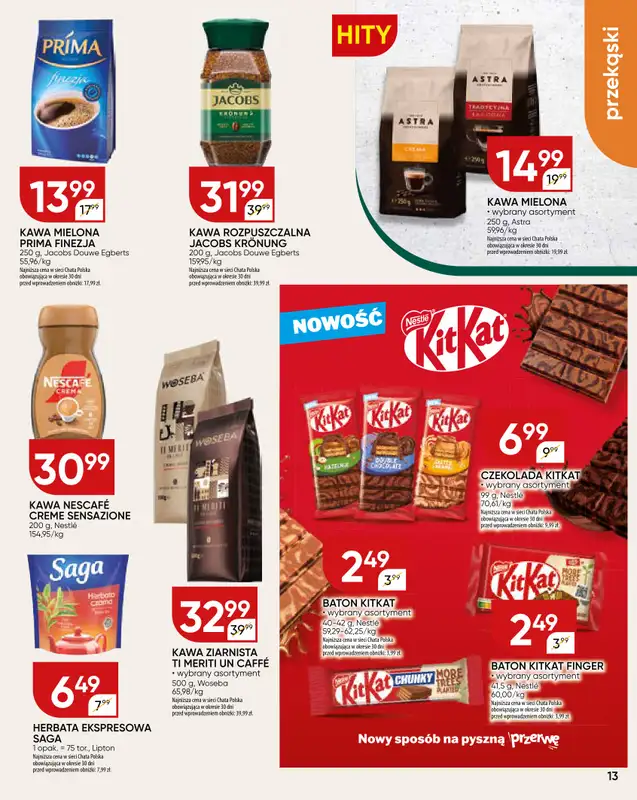 Chata Polska - gazetka promocyjna Gazetka od czwartku 09.10 do niedzieli 19.10 - strona 13