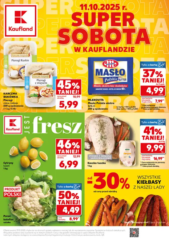 Kaufland - gazetka promocyjna Oferta Kaufland - SUPER SOBOTA od soboty 11.10 do soboty 11.10