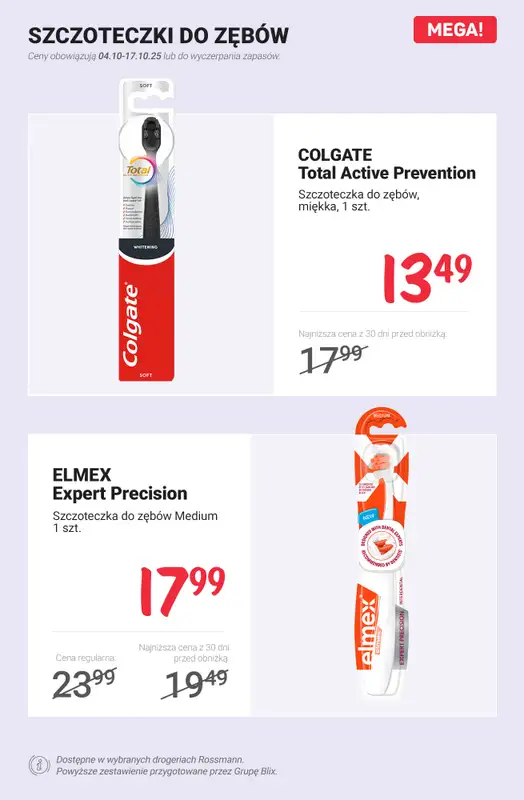 Rossmann - gazetka promocyjna Zadbaj o zdrowy uśmiech - sprawdź promocje! od czwartku 09.10 do piątku 17.10 - strona 7