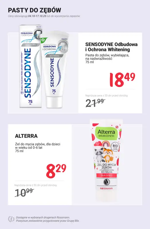 Rossmann - gazetka promocyjna Zadbaj o zdrowy uśmiech - sprawdź promocje! od czwartku 09.10 do piątku 17.10 - strona 4