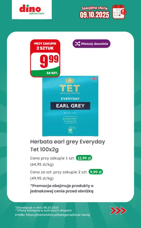 Dino - gazetka promocyjna Specjalna oferta na 09.10.2025 - promocje spoza gazetki od czwartku 09.10 do czwartku 09.10 - strona 7