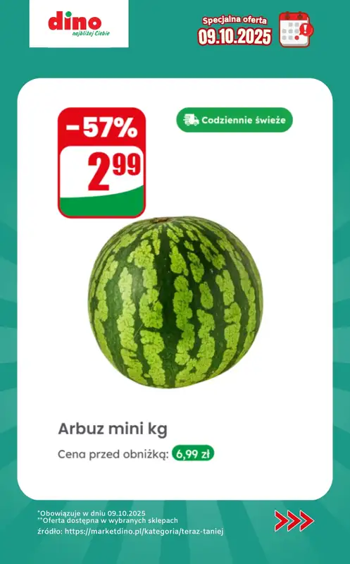 Dino - gazetka promocyjna Specjalna oferta na 09.10.2025 - promocje spoza gazetki od czwartku 09.10 do czwartku 09.10 - strona 3