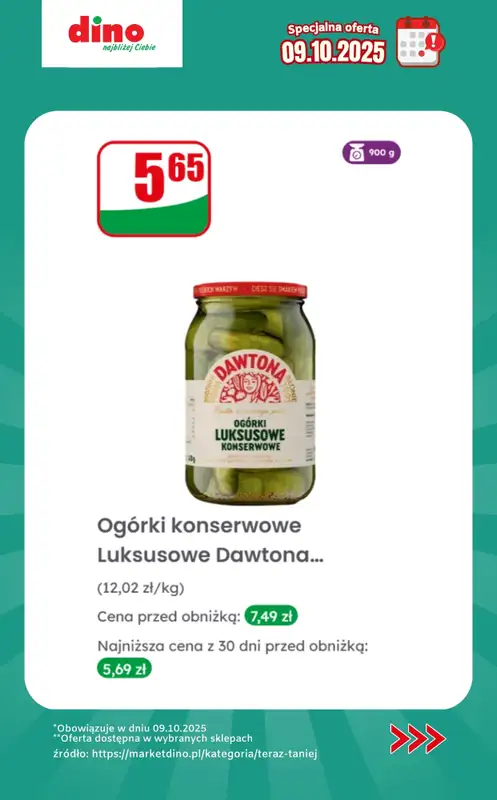 Dino - gazetka promocyjna Specjalna oferta na 09.10.2025 - promocje spoza gazetki od czwartku 09.10 do czwartku 09.10 - strona 6