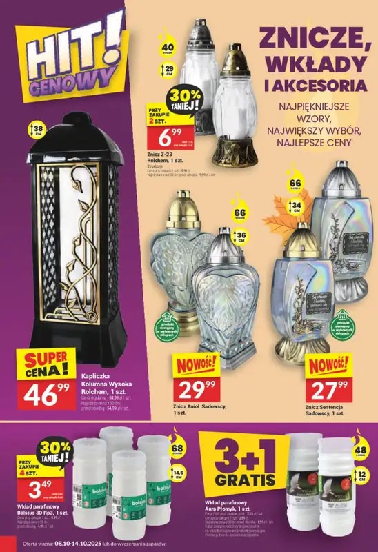 #ZNICZE - gazetka promocyjna Twój Market | Oferty na znicze od czwartku 09.10 do wtorku 14.10 - strona 3