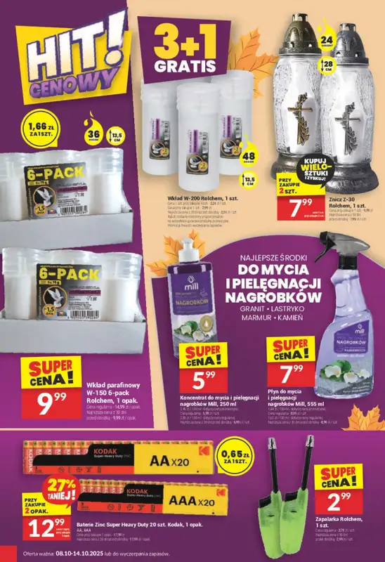 #ZNICZE - gazetka promocyjna Twój Market | Oferty na znicze od czwartku 09.10 do wtorku 14.10 - strona 5