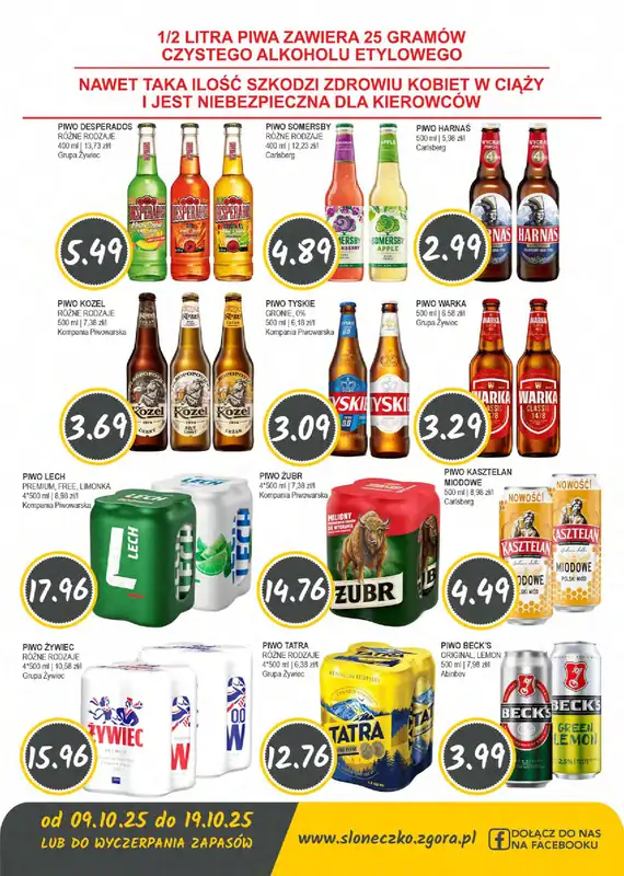 Słoneczko - gazetka promocyjna Gazetka od czwartku 09.10 do niedzieli 19.10 - strona 11