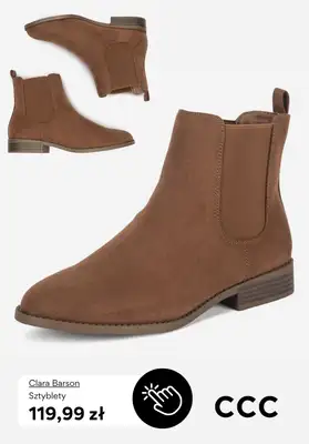 CCC - gazetka promocyjna Botki damskie na płaskim obcasie od czwartku 09.10  - strona 2