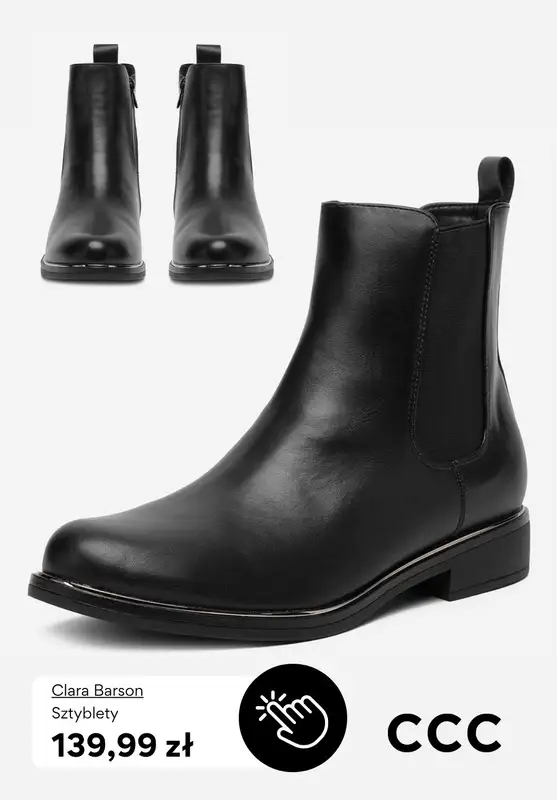 CCC - gazetka promocyjna Botki damskie na płaskim obcasie od czwartku 09.10  - strona 8