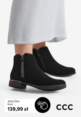 CCC - gazetka promocyjna Botki damskie na płaskim obcasie od czwartku 09.10  - strona 9