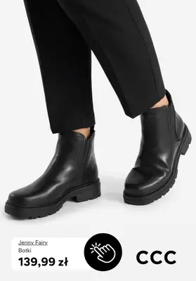 CCC - gazetka promocyjna Botki damskie na płaskim obcasie od czwartku 09.10  - strona 3