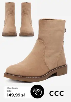 CCC - gazetka promocyjna Botki damskie na płaskim obcasie od czwartku 09.10  - strona 6