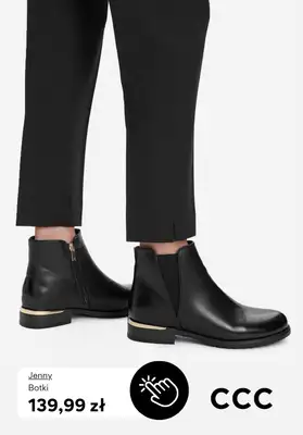 CCC - gazetka promocyjna Botki damskie na płaskim obcasie od czwartku 09.10  - strona 4