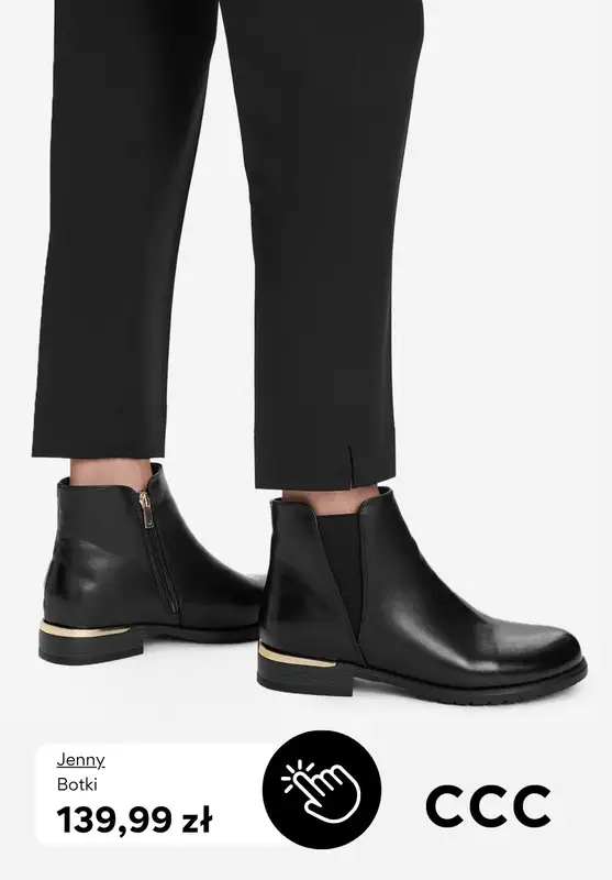 CCC - gazetka promocyjna Botki damskie na płaskim obcasie od czwartku 09.10  - strona 4