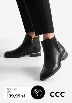 CCC - gazetka promocyjna Botki damskie na płaskim obcasie od czwartku 09.10  - strona 5