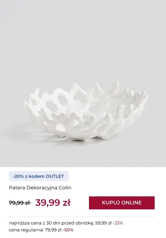 home&you - gazetka promocyjna -20% na wybrane produkty OUTLET od czwartku 09.10  - strona 18