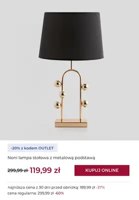 home&you - gazetka promocyjna -20% na wybrane produkty OUTLET od czwartku 09.10  - strona 5 home&you - gazetka promocyjna -20% na wybrane produkty OUTLET od czwartku 09.10  - strona 5