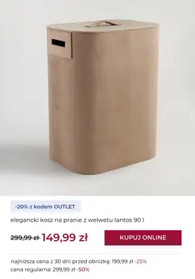 home&you - gazetka promocyjna -20% na wybrane produkty OUTLET od czwartku 09.10  - strona 15 home&you - gazetka promocyjna -20% na wybrane produkty OUTLET od czwartku 09.10  - strona 15