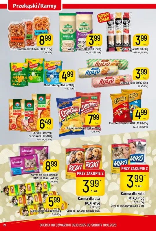 Delikatesy Piotruś Pan - gazetka promocyjna Gazetka od czwartku 09.10 do soboty 18.10 - strona 22