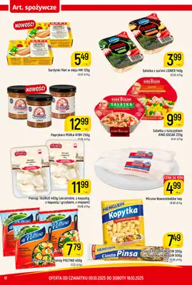 Delikatesy Piotruś Pan - gazetka promocyjna Gazetka od czwartku 09.10 do soboty 18.10 - strona 12