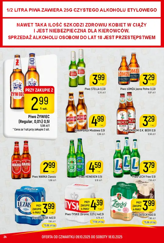 Delikatesy Piotruś Pan - gazetka promocyjna Gazetka od czwartku 09.10 do soboty 18.10 - strona 24