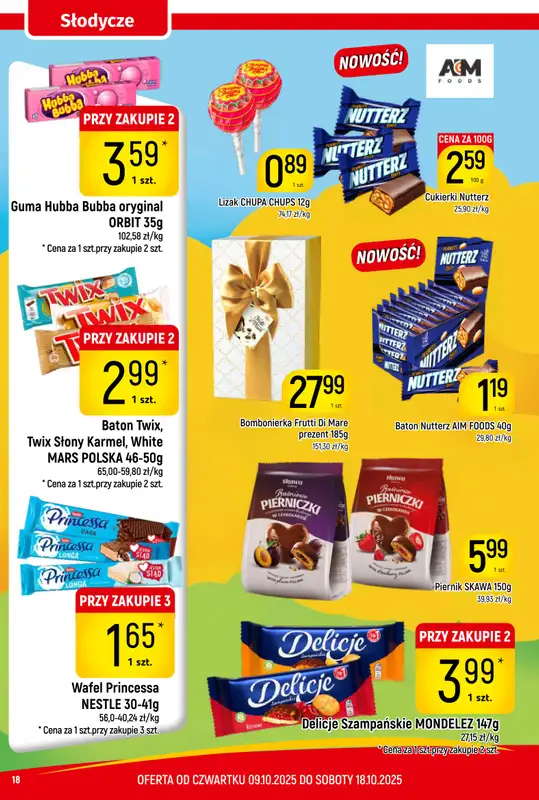 Delikatesy Piotruś Pan - gazetka promocyjna Gazetka od czwartku 09.10 do soboty 18.10 - strona 18