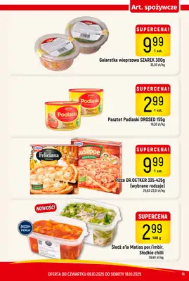 Delikatesy Piotruś Pan - gazetka promocyjna Gazetka od czwartku 09.10 do soboty 18.10 - strona 13