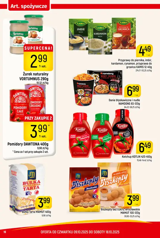 Delikatesy Piotruś Pan - gazetka promocyjna Gazetka od czwartku 09.10 do soboty 18.10 - strona 16