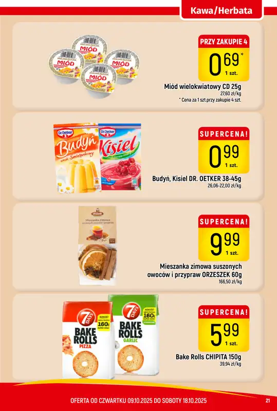 Delikatesy Piotruś Pan - gazetka promocyjna Gazetka od czwartku 09.10 do soboty 18.10 - strona 21