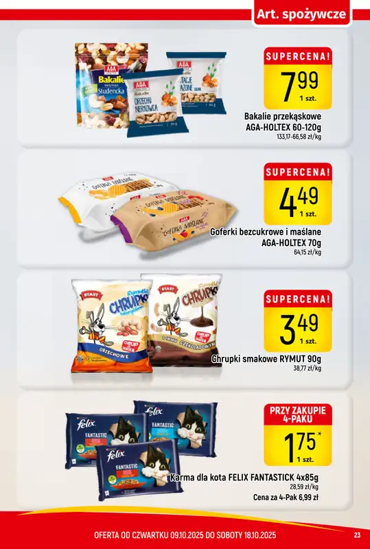 Delikatesy Piotruś Pan - gazetka promocyjna Gazetka od czwartku 09.10 do soboty 18.10 - strona 23