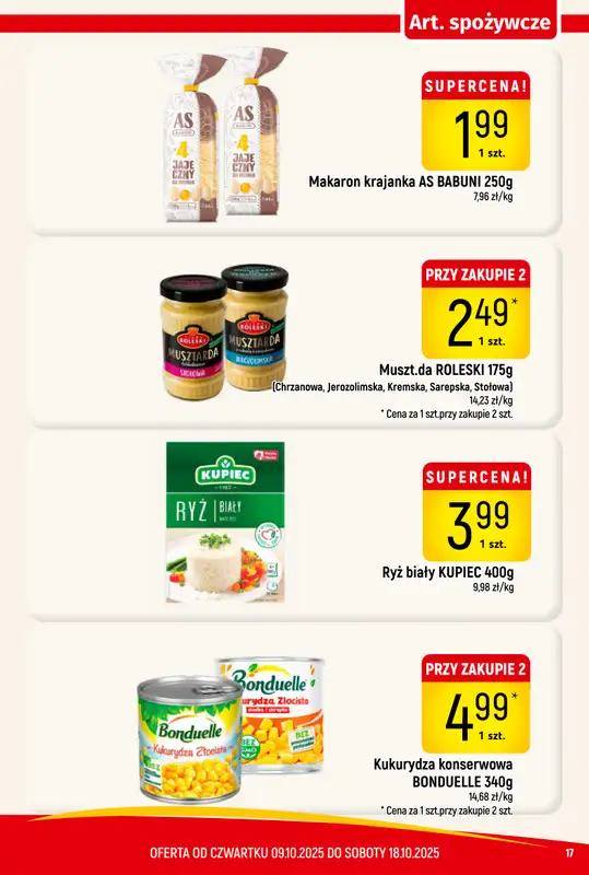 Delikatesy Piotruś Pan - gazetka promocyjna Gazetka od czwartku 09.10 do soboty 18.10 - strona 17