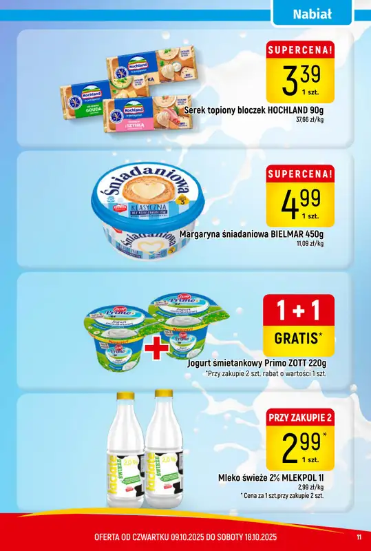 Delikatesy Piotruś Pan - gazetka promocyjna Gazetka od czwartku 09.10 do soboty 18.10 - strona 11