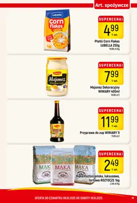 Delikatesy Piotruś Pan - gazetka promocyjna Gazetka od czwartku 09.10 do soboty 18.10 - strona 15