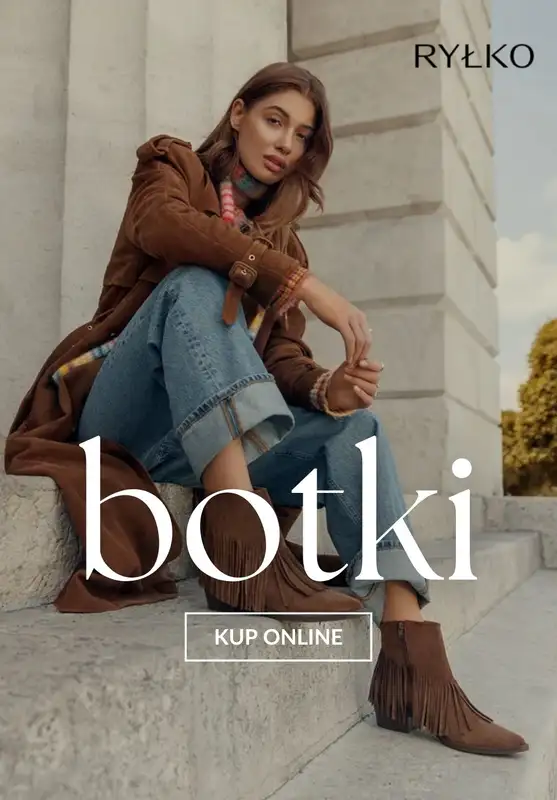Ryłko - gazetka promocyjna Botki damskie - super oferty!  