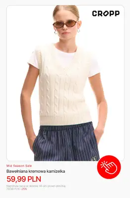 Cropp - gazetka promocyjna Mid Season Sale: dla niej od czwartku 09.10 do czwartku 30.10 - strona 9 Cropp - gazetka promocyjna Mid Season Sale: dla niej od czwartku 09.10 do czwartku 30.10 - strona 9