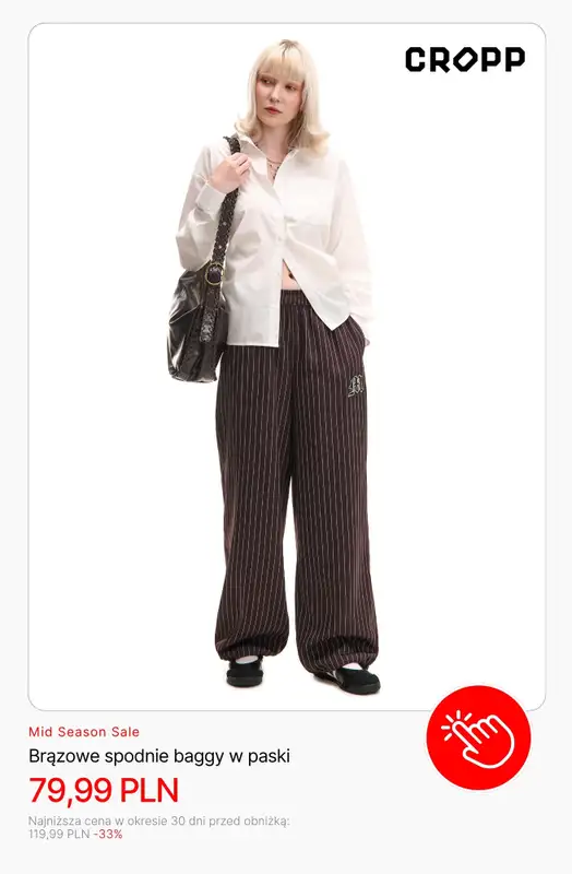 Cropp - gazetka promocyjna Mid Season Sale: dla niej od czwartku 09.10 do czwartku 30.10 - strona 10