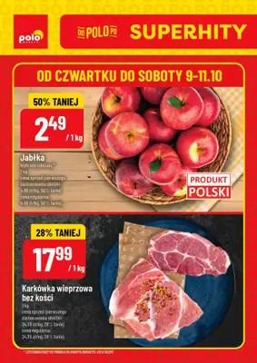 POLOmarket - gazetka promocyjna Super Hity na weekend od czwartku 09.10 do soboty 11.10