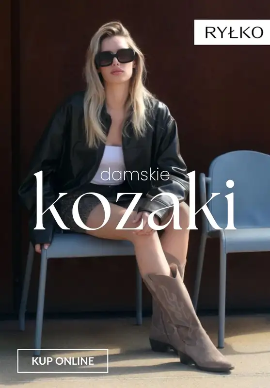 Ryłko - gazetka promocyjna KOZAKI damskie  