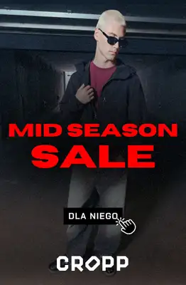 Cropp - gazetka promocyjna Mid Season Sale: dla niego od czwartku 09.10 do czwartku 30.10 Cropp - gazetka promocyjna Mid Season Sale: dla niego od czwartku 09.10 do czwartku 30.10