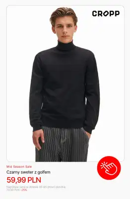 Cropp - gazetka promocyjna Mid Season Sale: dla niego od czwartku 09.10 do czwartku 30.10 - strona 2 Cropp - gazetka promocyjna Mid Season Sale: dla niego od czwartku 09.10 do czwartku 30.10 - strona 2