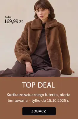 bonprix - gazetka promocyjna TOP DEAL - Kurtka za 169,99 zł od czwartku 09.10 do środy 15.10 bonprix - gazetka promocyjna TOP DEAL - Kurtka za 169,99 zł od czwartku 09.10 do środy 15.10