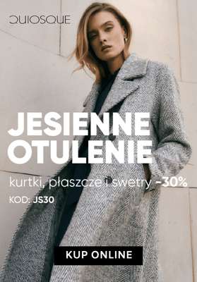 Quiosque - gazetka promocyjna -30% na swetry, kurtki i płaszcze od czwartku 09.10 do wtorku 14.10