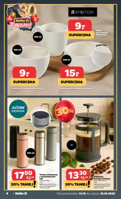 Netto - gazetka promocyjna Gazetka Non Food od poniedziałku 13.10 do soboty 18.10 - strona 4 Netto - gazetka promocyjna Gazetka Non Food od poniedziałku 13.10 do soboty 18.10 - strona 4
