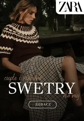 Zara - gazetka promocyjna Ciepłe i wygodne swetry dla niej od czwartku 09.10 