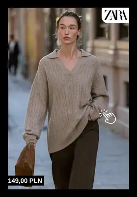 Zara - gazetka promocyjna Ciepłe i wygodne swetry dla niej od czwartku 09.10  - strona 2