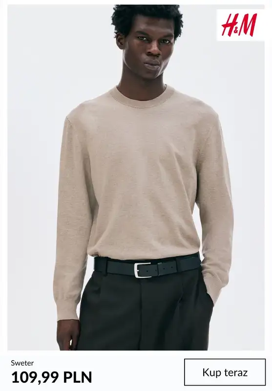 H&M - gazetka promocyjna Swetry dla niego   - strona 3