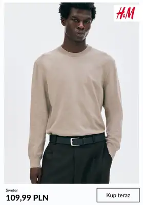 H&M - gazetka promocyjna Swetry dla niego od czwartku 09.10  - strona 3 H&M - gazetka promocyjna Swetry dla niego od czwartku 09.10  - strona 3