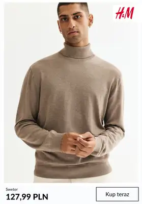 H&M - gazetka promocyjna Swetry dla niego od czwartku 09.10  - strona 4 H&M - gazetka promocyjna Swetry dla niego od czwartku 09.10  - strona 4