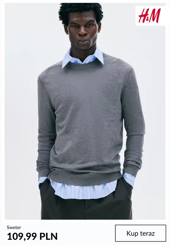 H&M - gazetka promocyjna Swetry dla niego   - strona 2