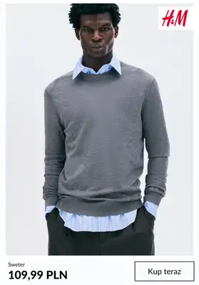 H&M - gazetka promocyjna Swetry dla niego od czwartku 09.10  - strona 2 H&M - gazetka promocyjna Swetry dla niego od czwartku 09.10  - strona 2