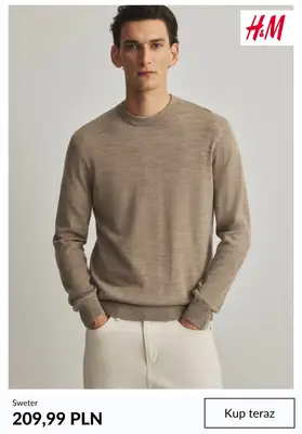H&M - gazetka promocyjna Swetry dla niego od czwartku 09.10  - strona 7 H&M - gazetka promocyjna Swetry dla niego od czwartku 09.10  - strona 7